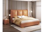 Letto Arancione Camera Da Letto Design Mobili Moderni Letti Di Lusso Telaio Letto Velluto Nuovo