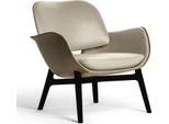 Poltrona Design Divano Divano Relax Pelle Lounge Club Imbottitura Seduta Lusso Beige Nuovo