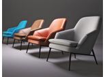 Poltrona Design Divano Divano Relax Tessile Lounge Lusso Pelle Club Tappezzeria Sitzer Nuovo
