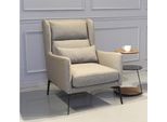 Poltrona Sedia Tappezzeria Televisione Pelle Tessile Legno Tessuto Design Lounge Club Relax