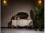 Gruppo Credenza Con Specchio Credenza Mobile Legno Beige Set Di Cassettiere