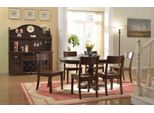 Set Sala Da Pranzo 9 Pezzi Tavolo Rotondo 6X Sedie Credenza Gruppo Pranzo Legno Nuovo