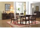 Tavolo Da Pranzo 6X Sedie Mobile Vino 8 Pz. Gruppo Sala Da Pranzo Set Tavolo Scaffale