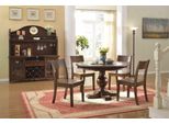 Sala Da Pranzo Set Completo Tavolo Credenza 4X Set Sedie 7 Pezzi. Tavolo Da Pranzo Legno Nuovo