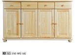 Cassettiera 165Cm Credenza Mobile Credenza Legno Mobile Cassettiera Legno Massiccio