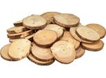 Decorazioni Con Dischi Di Legno Rustici Per Progetti Creativi E Idee Fai-Da-Te