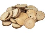 Dischi Artigianali In Legno Rustico Per Decorazioni Creative E Progetti Fai-Da-Te