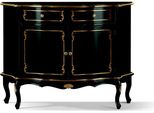 Lusso Cassettiera Italiana In Legno Mobile Buffet Nero Cassettiera Soggiorno