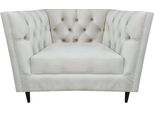 Poltrona Di Lusso Soggiorno Imbottitura In Pelle Sedile Mobili Chesterfield Nuovo