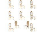 Design 8X Gruppo Sedie Set Imbottitura Sala Da Pranzo Set Sedie Poltrona