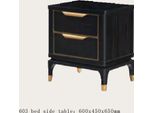 Comodino Comodino Cassettiera Tavolino Console Oro Lucido Acciaio Inox