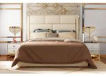 Letto Matrimoniale Di Design Hotel Camera Da Letto Di Lusso 180X200Cm Letti In Pelle Metallo