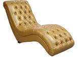 Divano Chesterfield Chaiselongues Chaise Club Relax Lounger Pelle Tessuto Nuovo
