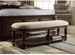 Panca Classica Design Ottomano Sgabello Sedile Biposto Poggiapiedi Tessile Nuovo