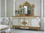 Cassettiera A Buffet Xxl Barocco Rococò Specchio Credenza Console E67