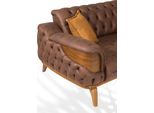 Lusso Divano Chesterfield A Tre Posti Mobili Divani Marrone Divani Rivestimento In Pelle Nuovo