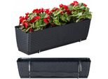 Vaso Da Fiori Prosperplast | Ratolla Case Pw | Antracite | 50 Cm