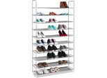 Relaxdays 3 X Scarpiera Per 50 Paia Di Scarpe Grigio