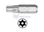 Bit T10 - 25Mm, Witte Con Foro / Confezione 1 Pezzo