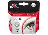 Cartuccia D'inchiostro Tb Compat. Con Canon CLI-8BK 100% Nuovo