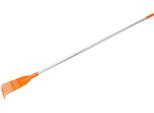 Kotarbau® Rastrello Per Foglie Plastica 7 Denti Arancione Rastrello Giardino Con Manico In Alluminio- Rastrelli Per Foglie Erba Siepi Leggero