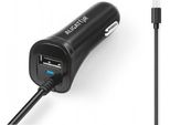 Caricabatterie Per Auto A Coccodrillo 2Xusb Uscita 2,4A, Nero