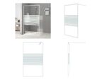 Vidaxl Schermo Doccia Per Cabina Doccia Bianco 115X195 Cm Esg Vetro Trasparente - Schermo Doccia - Schermi Doccia - Cabina Doccia - Cabine Doccia