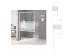 Vidaxl Schermo Doccia Per Cabina Doccia Bianco 115X195 Cm Esg Vetro Chiaro - Schermi Doccia