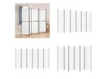 Vidaxl 6 Pezzi Schermo Bianco 300X180 Cm Tessuto - Divisorio - Parete Divisoria - Parete Divisoria