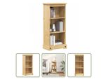 The Living Store Libreria 46X29X100 Cm In Legno Di Pino Massiccio