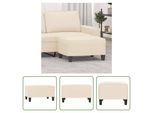 The Living Store Sgabello Beige 70X55X41 Cm Tessuto In Microfibra