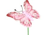 Decorazione Farfalla In Legno Rosa Rosa Set Di 18 Pezzi Di Tasselli Per Fiori