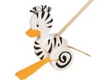 Goki Animale Scorrevole Zebra Anatra H= 20,5 Cm, Legno,