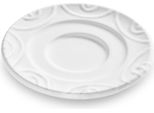 Gmundner Ceramics Piattino Bianco Fiammato Espresso (Ø 11 Cm)
