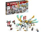 Lego 71786 Ninjago Zane's Ice Dragon, Set Per Costruire E Giocare Con Drago Giocattolo E 6 Minifigure, Giocattolo Da Costruzione, Regalo Per Bambini Dai 10 Anni In Su