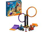 Lego 60360 City Stuntz Circular Tyre Challenge, Competizione Per 1 O 2 Giocatori Con Moto Semovente Per Bambini, Ragazzi E Ragazze Dai 6 Anni In Su, Divertente Idea Regalo