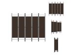 Vidaxl 5 Pezzi Divisorio Marrone 200 X 180 Cm - Divisorio Per Ambienti