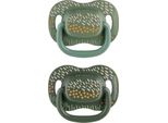 Canpol Succhietto Simmetrico In Silicone, Verde, Per Bambini Da 6 A 18 Mesi, Set Da 2 Pezzi