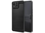 Avizar, Custodia Protettiva Flessibile Per Asus Zenfone 11 Ultra, Effetto Carbonio, Nero