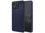Avizar, Custodia Protettiva Flessibile Per Asus Zenfone 11 Ultra, Effetto Carbonio, Blu Scuro