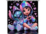 Tenda Multifunzionale Di Design 180X180 Cm - Lilo E Stitch/Ologramma