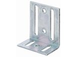 Alberts 847609 Staffa Regolabile, Con Foro Asolato, Zincata, Passivata A Film Spesso, 40 X 77 X 65 Mm, Set Da 25