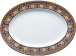 Rosenthal Versace Medusa Blu Piatto Ovale 34 Cm