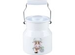 Lattiera Riess Con Coperchio Mucca 1,5 Litri Smaltata