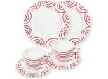 Ceramica Gmundner Rosso Fiammato, Colazione Per 2 Gourmet