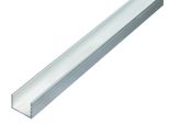 Alberts 499792 Profilo A U, Alluminio, Naturale, 1000 X 15 X 10 Mm, Set Da 6