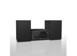 Panasonic SC-PM704 - Microsystem - 80 Watt (Gesamt) - Schwarz (SC-PM704EG-K)