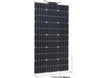 Pannello Solare Flessibile, 150W, Carica 18V, Pannello Solare 100W