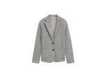 TOM TAILOR Damen Blazer mit Fischgrätenmuster, grau, Fischgrät, Gr. M