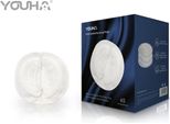 Youha - Cuscinetti Per L'allattamento - Ultraleggeri E Discreti - Delicati Sulla Pelle - Assorbimento A 5 Strati - Inclusa Striscia Adesiva - 60 Pezzi Per Confezione